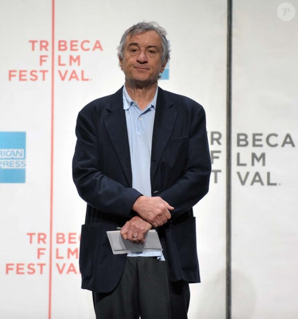 Robert de Niro à la conférence de presse de lancement du festival Tribeca à New York, le 20 avril 2010 !