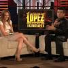 Jennifer Lopez sur le plateau du Lopez Tonight Show