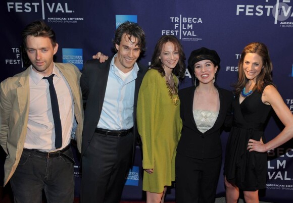 Kirsten Dunst est en compétition à Tribeca avec son court métrage Bastard. En lice également, Domenica Scorsese (2e en partant de la droite) avec Roots in Water et Max Hoffman avec Athena.
