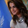 Rania de Jordanie au siège des Nations Unies à New York, le 27 avril 2010