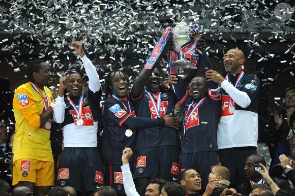 L'équipe du Paris-Saint-Germain a remporté la Coupe de France, au Stade de France, le 1er mai 2010.