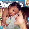 Sandra Bullock en couverture de People avec son fils Louis Bardo