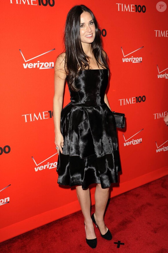 Demi Moore, à l'occasion de la soirée de gala organisée par le Times, qui a publié la liste des 100 people les plus influents du monde, au Lincoln Center, de New York, le 4 mai 2010.