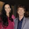 Mick Jagger et sa compagne L'Wren Scott lors de la soirée de ventes aux enchères caritatives au profit des sinistrés de Haïti, le 6 mai 2010 à New York