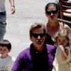 Michael Douglas, Catherine Zeta-Jones et leurs enfants en 2007