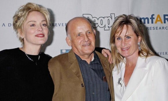 Sharon Stone avec son père et sa soeur Kelly en 2003