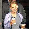 Natalie Portman, Ashton Kutcher et Ben Lawson sur le tournage de Friends with Benefits, à Los Angeles