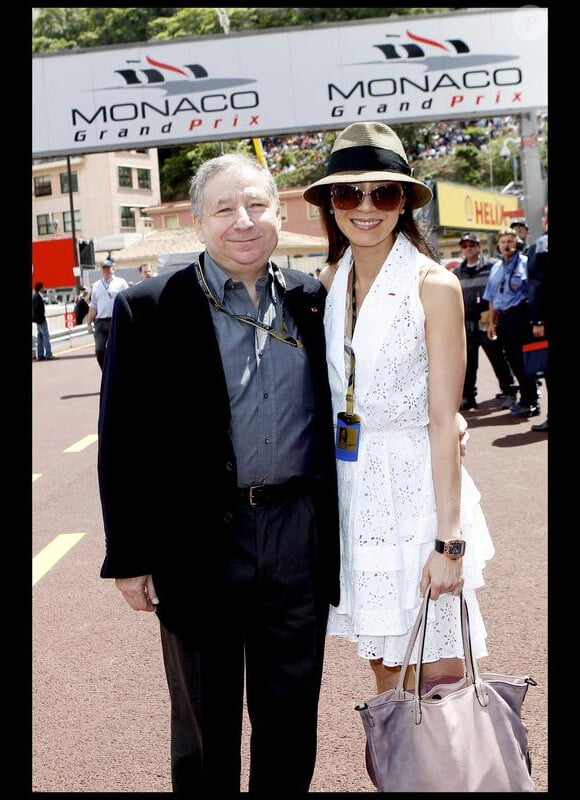 Jean Todt et Michelle Yeoh lors du Grand Prix de Formule 1 de Monaco dans la principauté de Monaco le 16 mai 2010