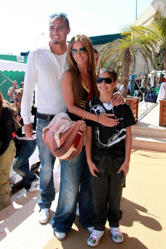 David Trezeguet, ici en famille en avril 2010 à l'occasion du tournoi de tennis de Monte-Carlo, a été cité en justice pour avoir donné de fausses informations sur son identité...
