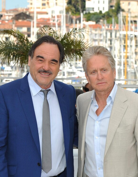 Oliver Stone et Michael Douglas à Cannes, en mai 2010.