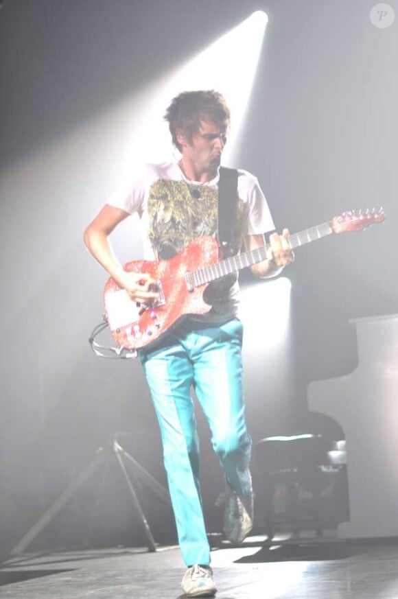 Muse en concert privé au Casino de Paris, le 25 mai 2010. Matthew Bellamy