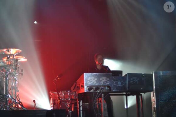 Muse en concert privé au Casino de Paris, le 25 mai 2010. Morgan Nicholls