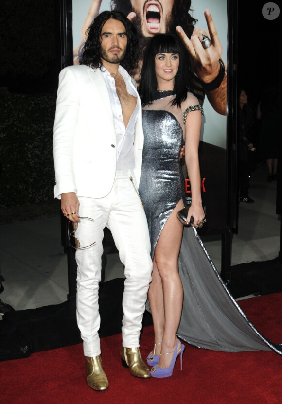 Katy Perry et Russell Brand lors de l'avant-première de Get him to the Greek à Los Angeles le 25 mai 2010