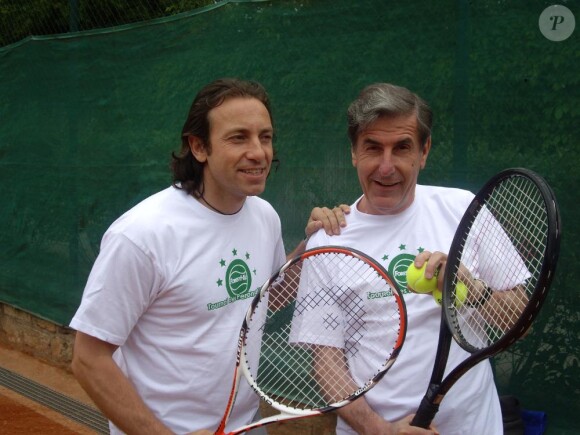 Philippe Candeloro et Bernard Menez au tournoi des personnalités 2010. 1er juin