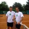 Frédéric Joly et Philippe Caroit au tournoi des personnalités 2010. 1er juin