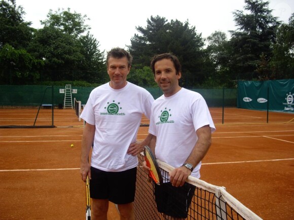 Frédéric Joly et Philippe Caroit au tournoi des personnalités 2010. 1er juin