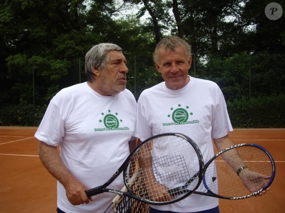 Jean-Pierre Castaldi et PPDA au tournoi des personnalités 2010. 1er juin