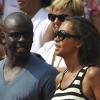 Lilian Thuram et Karine Le Marchand au tournoi de Roland-Garros. 2/06/2010