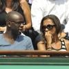 Karine Le Marchand et Lilian Thuram au tournoi de Roland-Garros. 2/06/2010