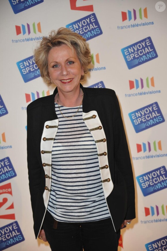Françoise Laborde lors de la soirée organisée par France Télévisions pour Envoyé Spécial le 3 juin 2010 à Paris 