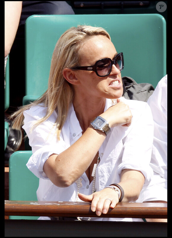 Cécile de Ménibus façon Robert de Niro (3 juin 2010 à Roland Garros)