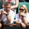 Cécile de Ménibus et son mari Yann Delaigue (3 juin 2010 à Roland Garros)