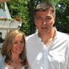 David Douillet et son épouse Valérie à Roland-Garros le 4 juin 2010