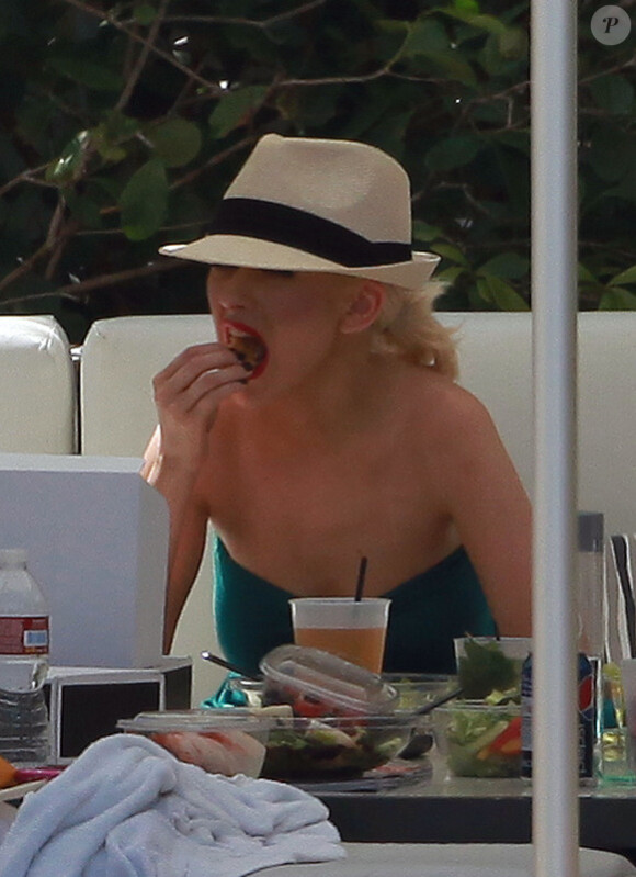 Christina Aguilera à Miami le 12 juin 2010.