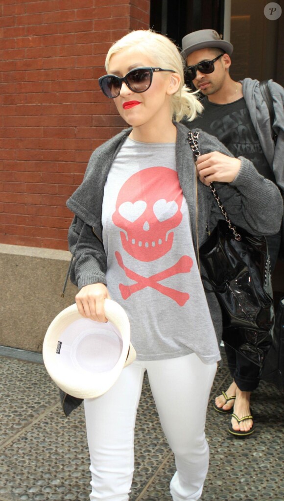 Christina Aguilera a un emploi du temps chargé. Ici, elle est à New York City, le 11 juin 2010.