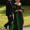 Vendredi 18 juin, à la veille de leur mariage, Victoria de Suède et Daniel Westling accueillaient de prestigieux convives pour un banquet en leur honneur. L'infante Elena d'Espagne.