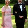 Vendredi 18 juin, à la veille de leur mariage, Victoria de Suède et Daniel Westling accueillaient de prestigieux convives pour un banquet en leur honneur. Mette-Marit et Haakon de Norvège.