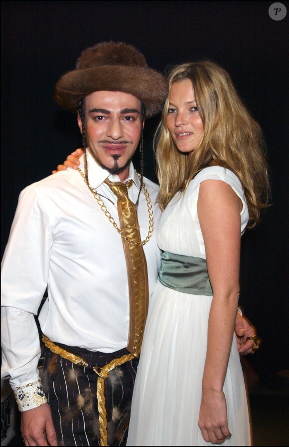John Galliano et Kate Moss en 2004