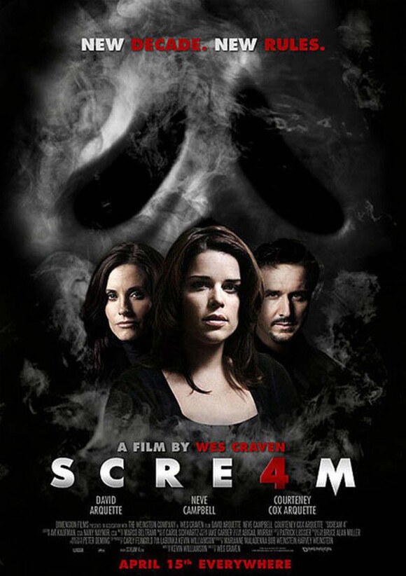 Courteney Cox, David Arquette et Neve Campbell pour Scream 4