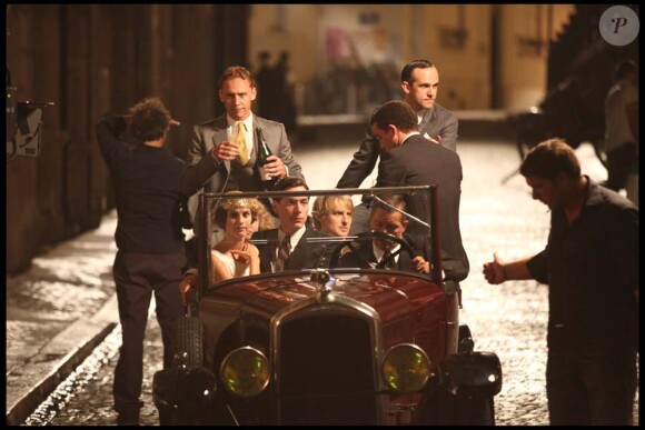 Tournage de Midnight in Paris de Woody Allen, le 8 juillet 2010 : Owen Wilson