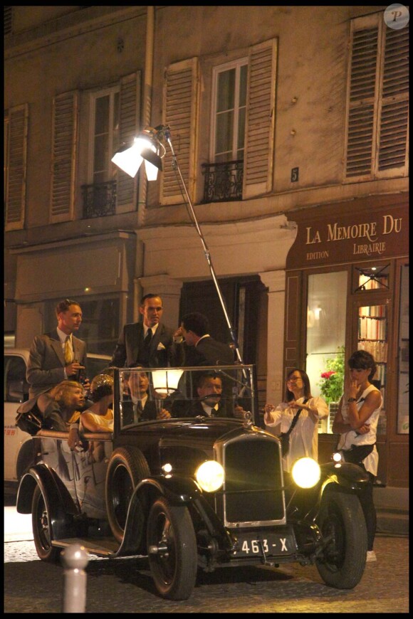Tournage de Midnight in Paris, le 8 juillet 2010 : Owen Wilson