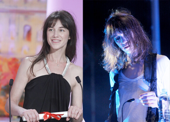 Charlotte Gainsbourg avant et après avoir coupé ses cheveux