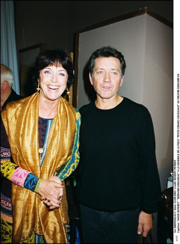 Bernard Giraudeau et Anny Duperey pendant leur 18 ans de vie commune, de vie de théatre, de vie de cinéma...