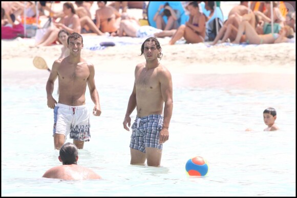 Rafael Nadal en vacances à Formentera le 21 juillet 2010