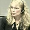 Mia Farrow témoigne dans le procès de Charles Taylor, à La Haye, le 9 août 2010