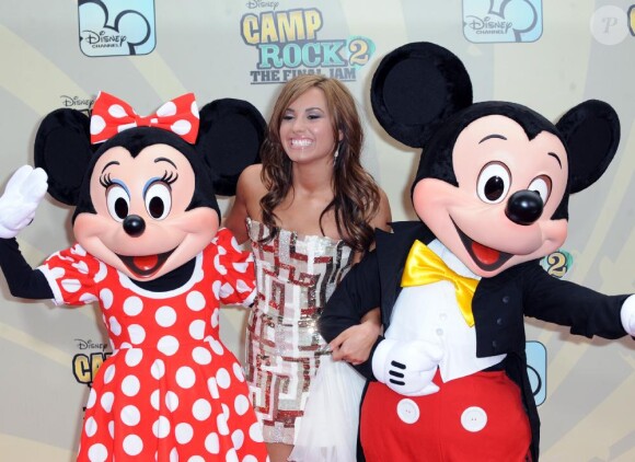 Demi Lovato à la première de Camp Rock 2 au Lincoln Center à New York