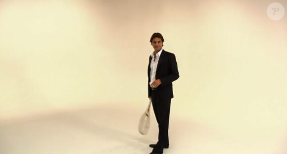 Roger Federer lors du shooting pour Gillette !
