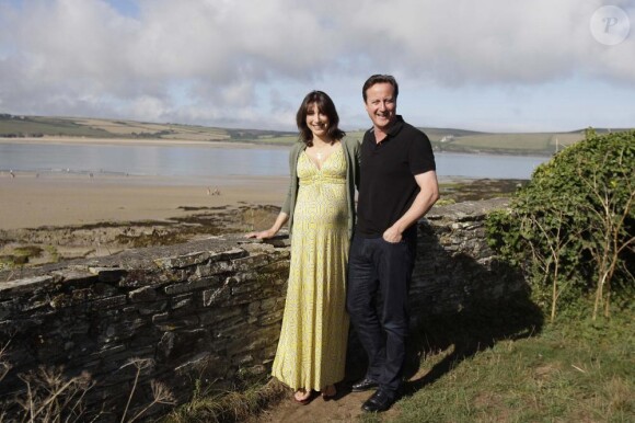 David Cameron et son épouse Samantha en Cornouailles
