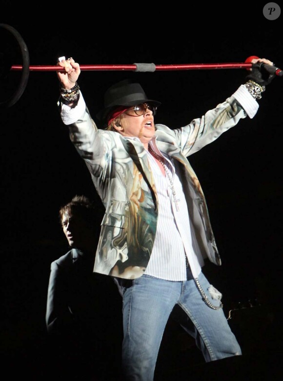Les Guns N' Roses en concert à Reading, le 27 août 2010