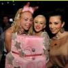 Christina Aguilera et Kim kardashian à Miami en juin dernier pour l'enterrement de vie de jeune fille de Simone Harouche