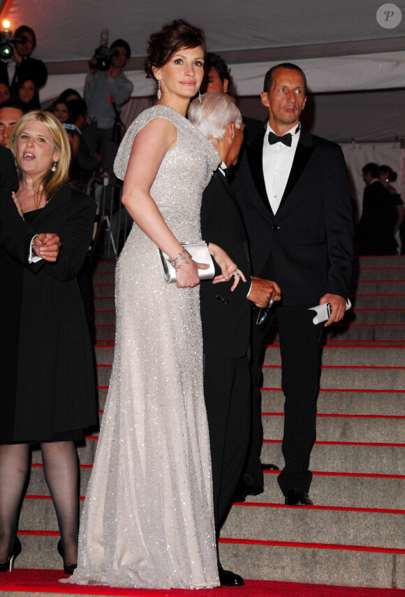 Julia Roberts en 2008 pour le Costume Institute Gala à New York 