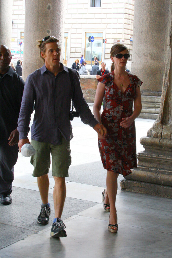 Julia Roberts et Daniel Moder en mai 2008 à Rome