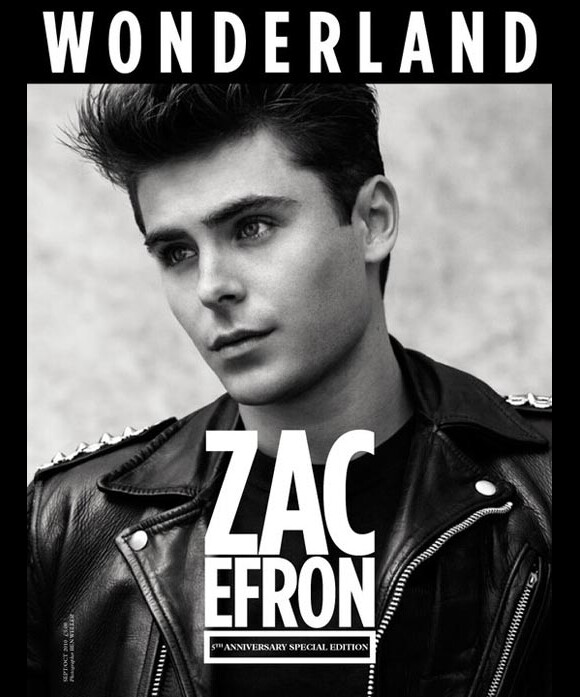 Zac Efron en couverture du magazine Wonderland daté septembre-octobre 2010.