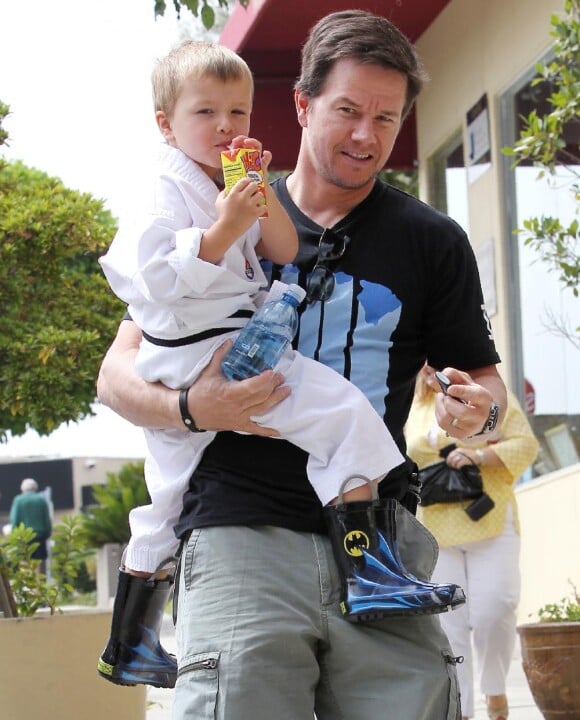 Mark Wahlberg et son fils