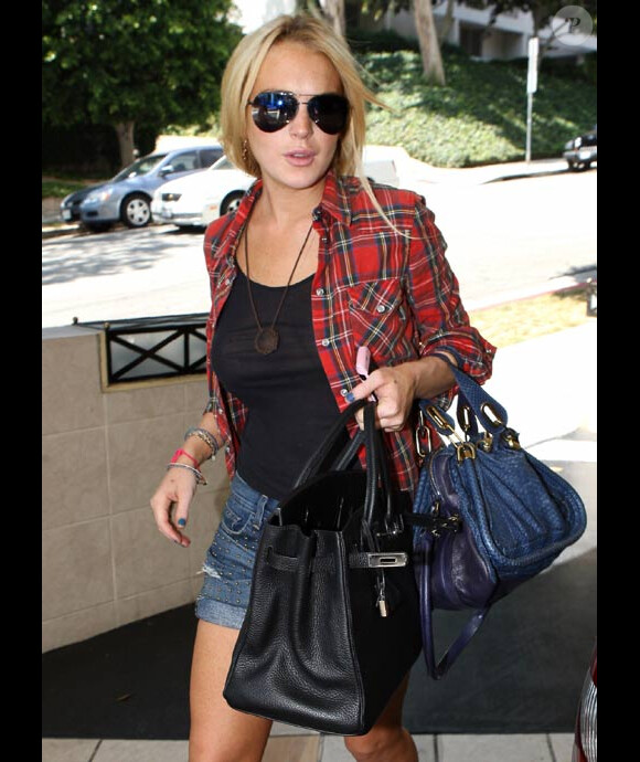 Lindsay Lohan se rend au tribunal de Santa Monica en août 2010