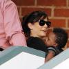 Sandra Bullock et son fils Louis, à Beverly Hills